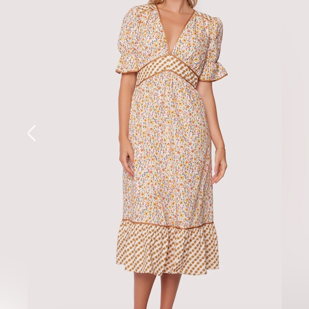 Lost and Wander Spring Sunrise Midi Dress